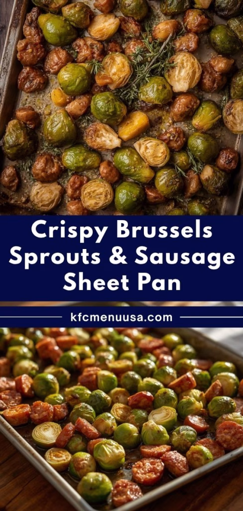 Crispy Brussels Sprouts & Sausage Sheet Pan Recipe