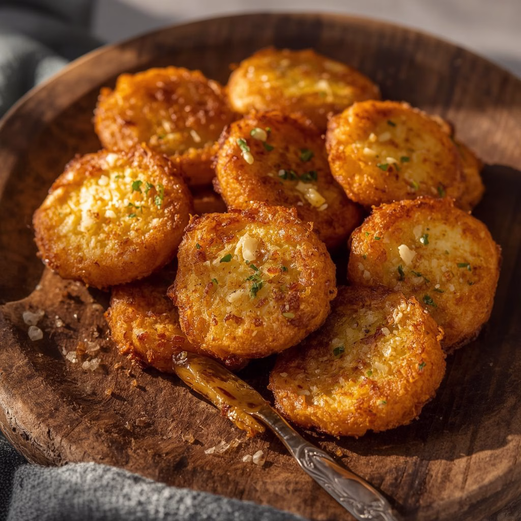 Crispy Garlic Parmesan Hash Browns 