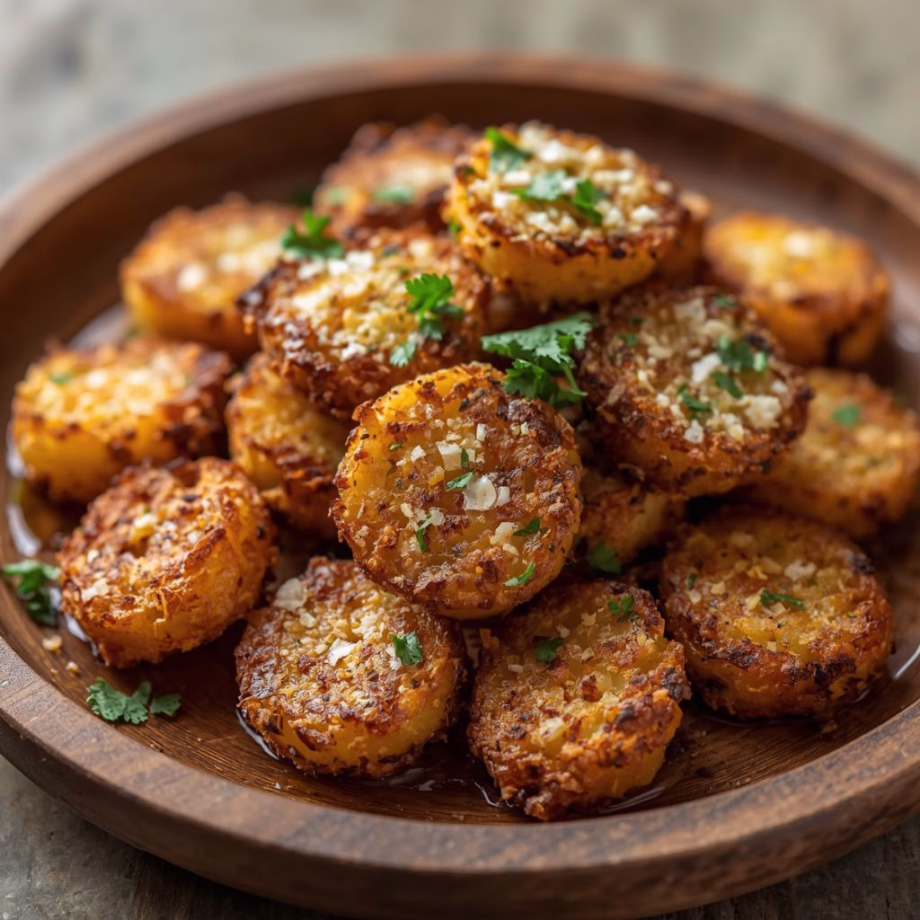Crispy Garlic Parmesan Hash Browns