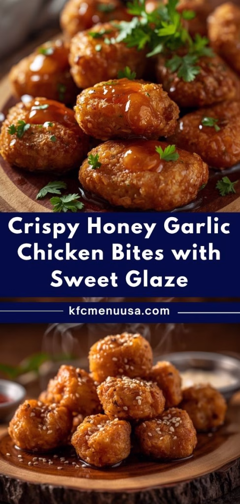 Crispy Honey Garlic Chicken Bites Recipe
