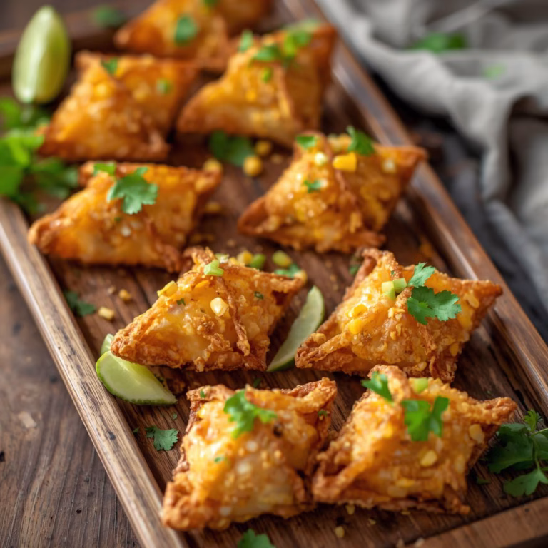 Crispy Jalapeño Corn Wontons Recipe