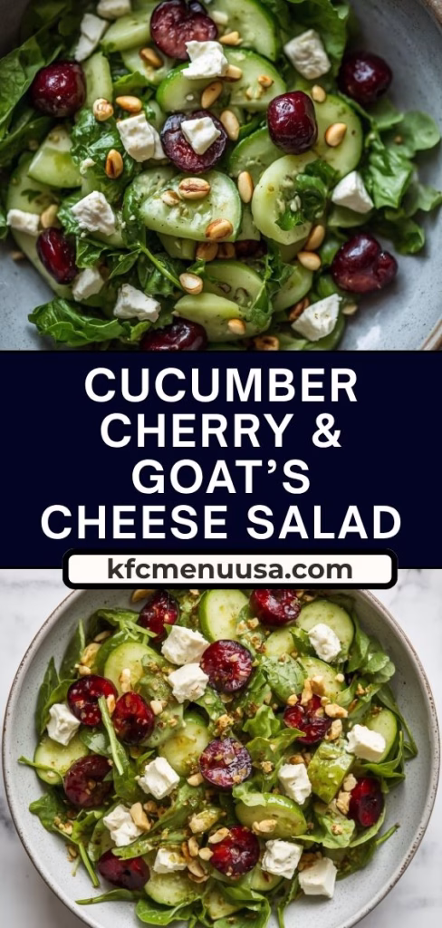 Cucumber, Cherry & Goat's Cheese Salad