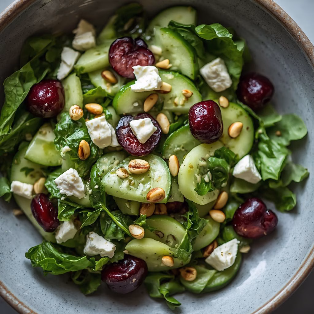 Cucumber, Cherry & Goat's Cheese Salad