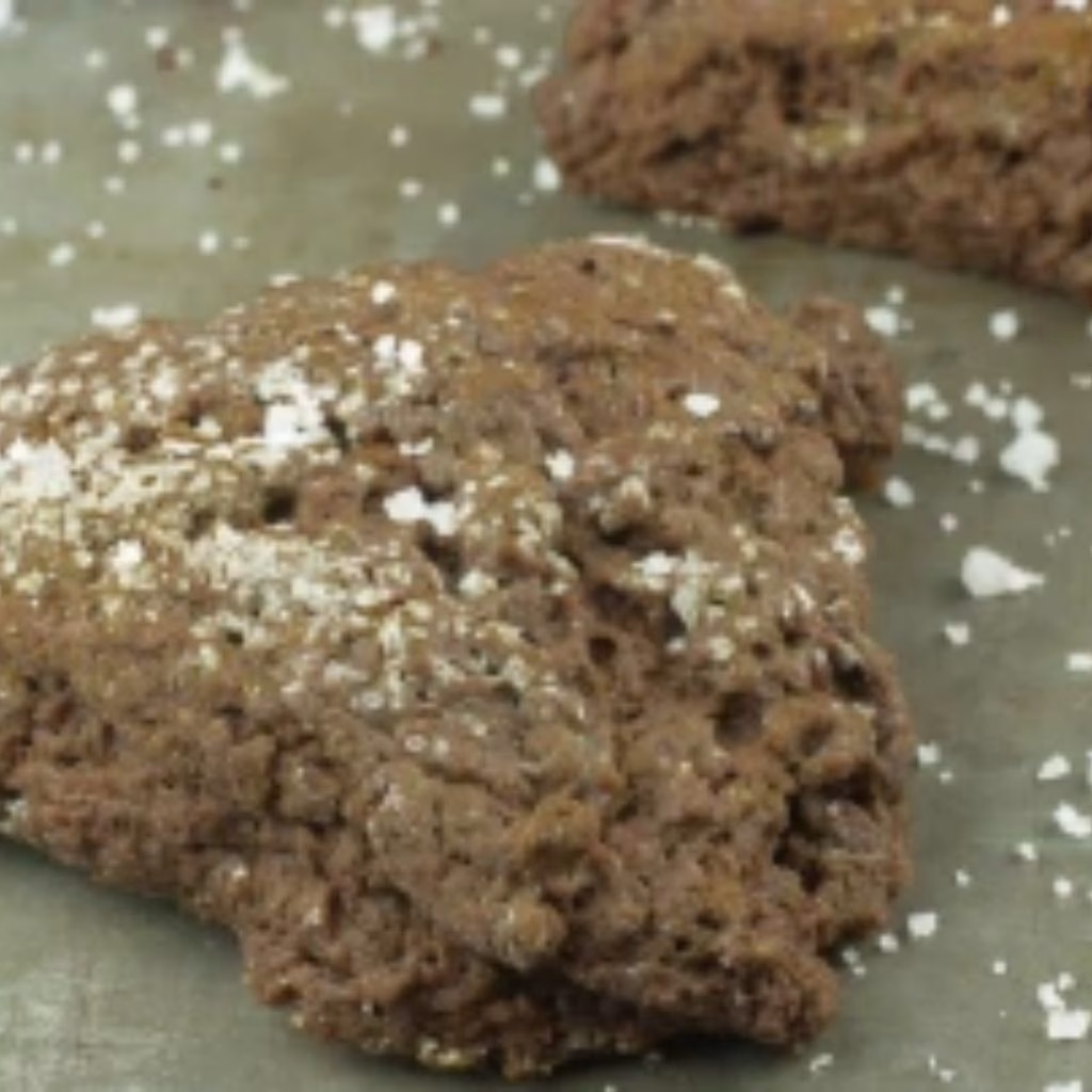 Dark Chocolate and Sea Salt Scones