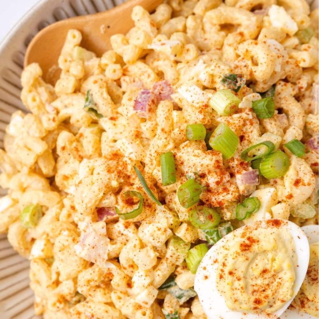 Deviled Egg-Style Pasta Salad