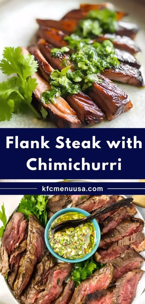 Flank Steak with Chimichurri Recipe