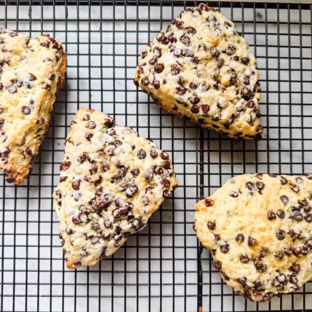 Freezer-Friendly Make-Ahead Chocolate Chip Scones