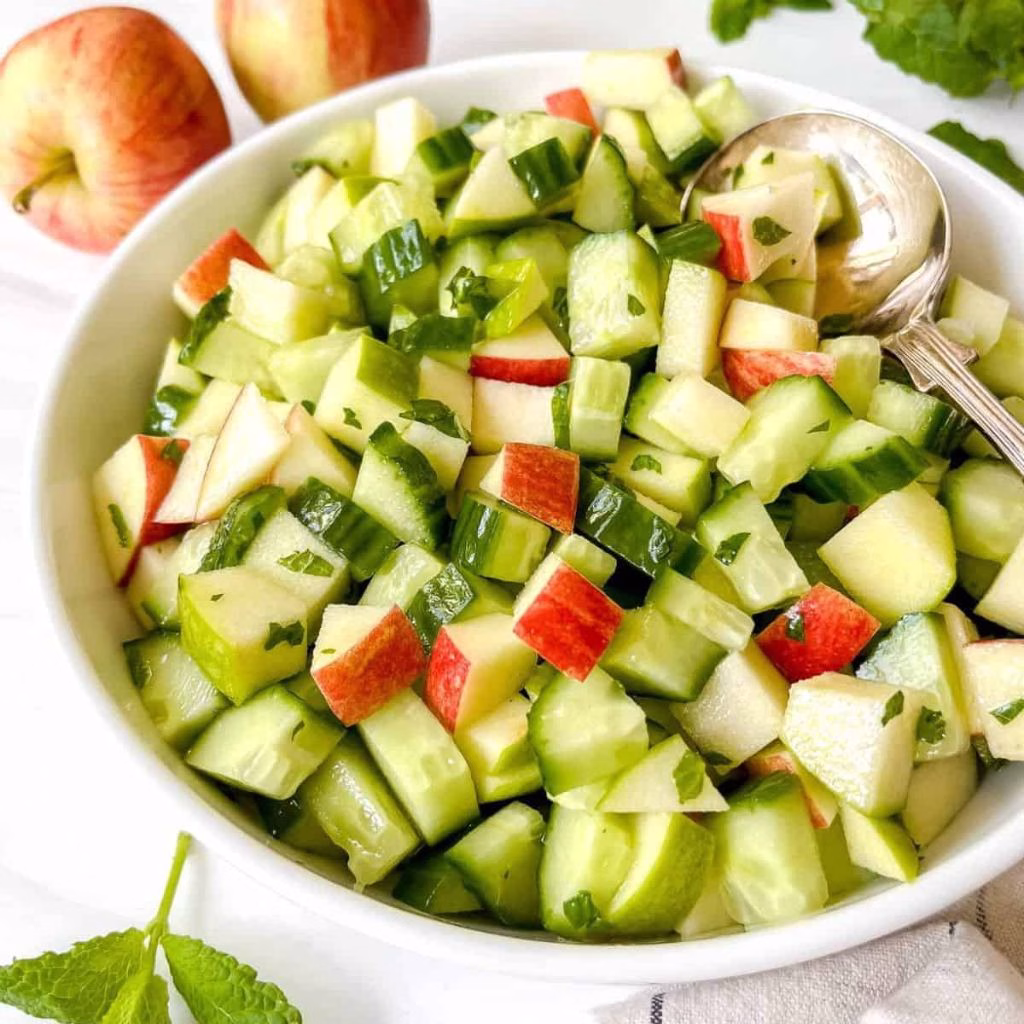 Fresh Apple Cucumber Salad Recipe