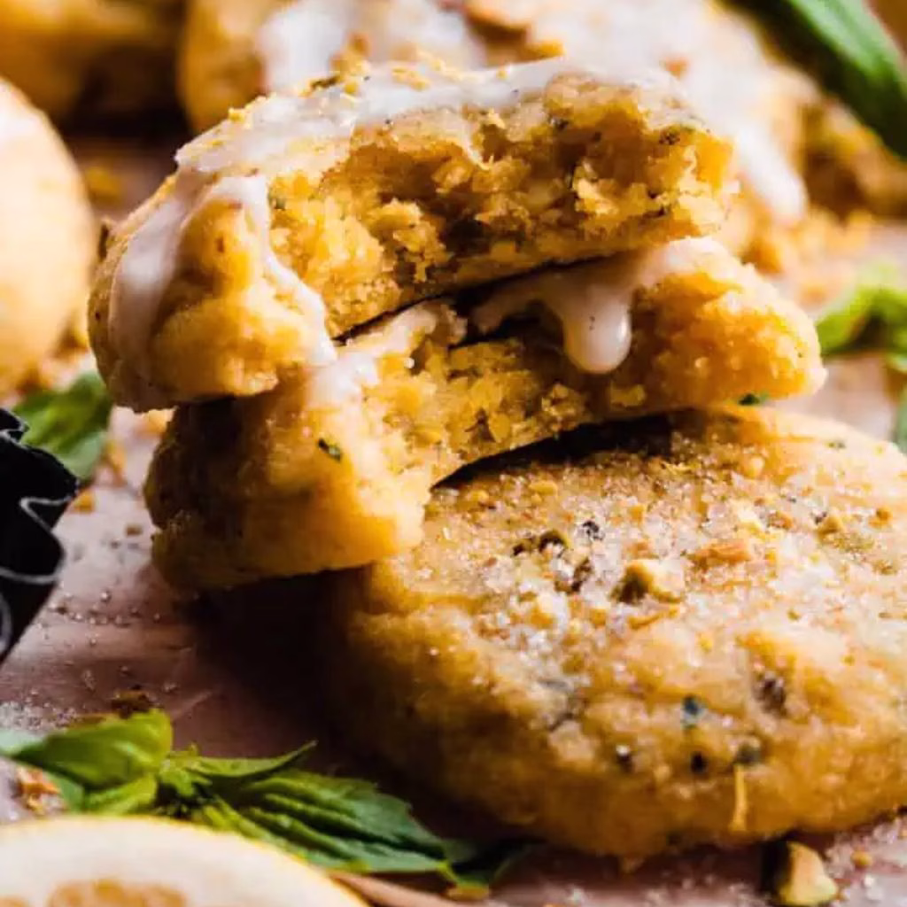 Fresh Lemon Basil Cookies