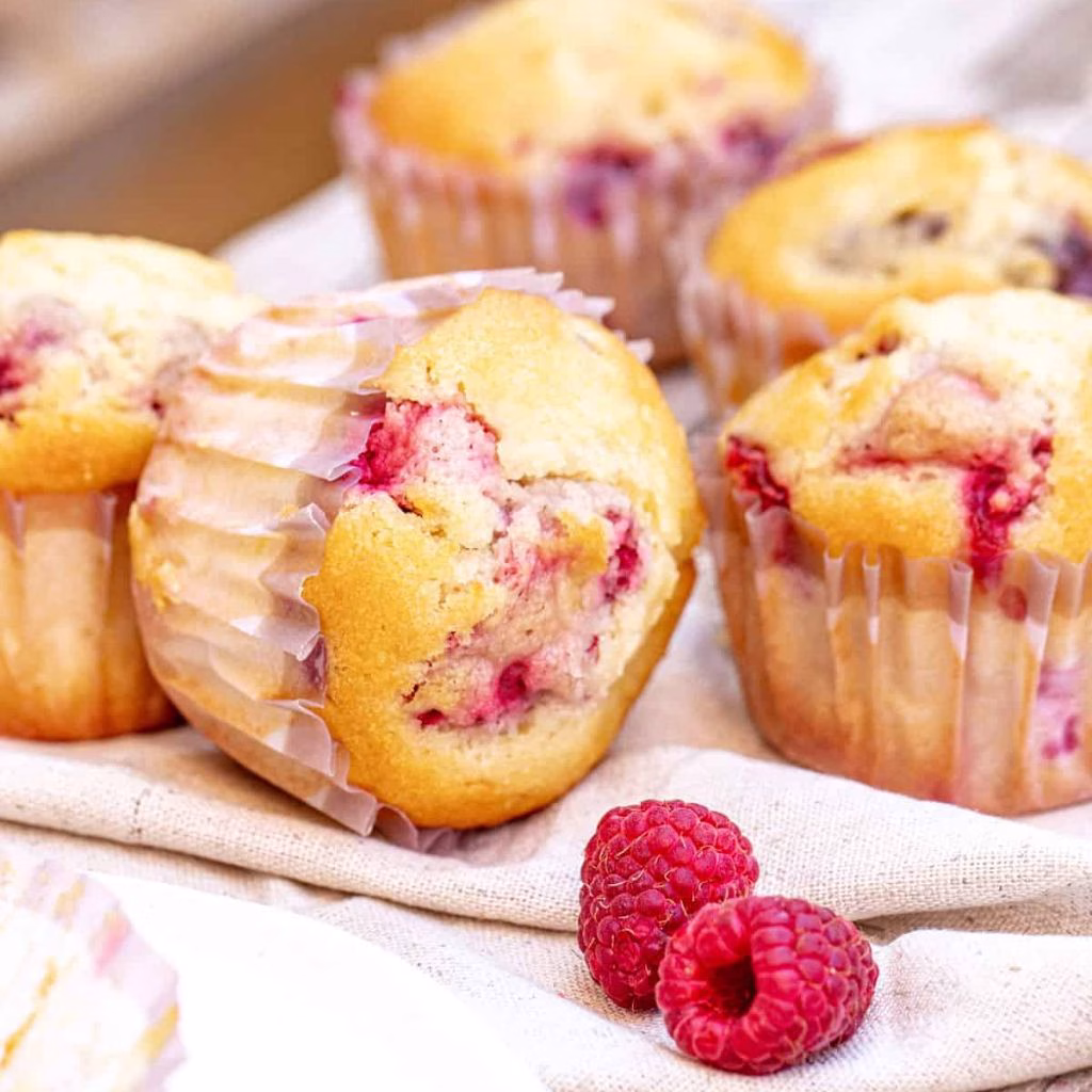 Frozen Raspberry Muffins
