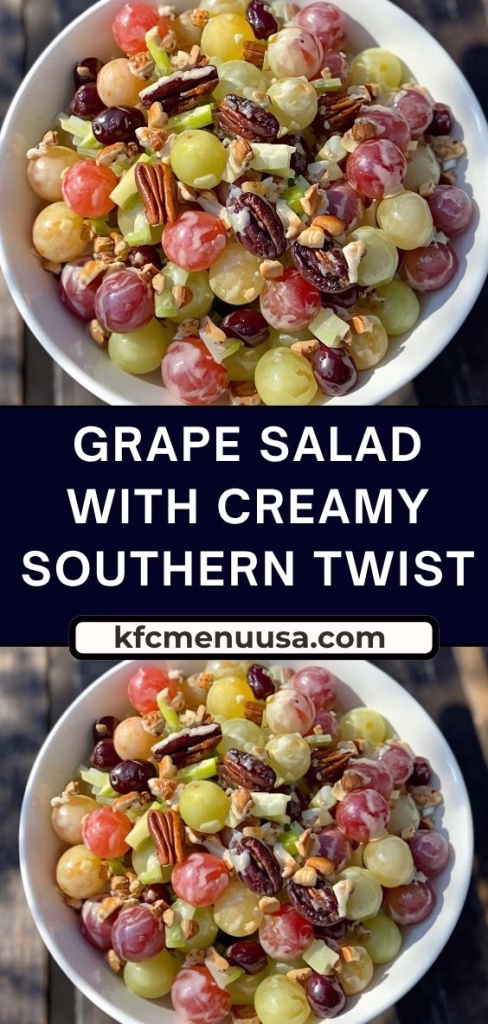 Grape Salad with a Creamy Southern Twist