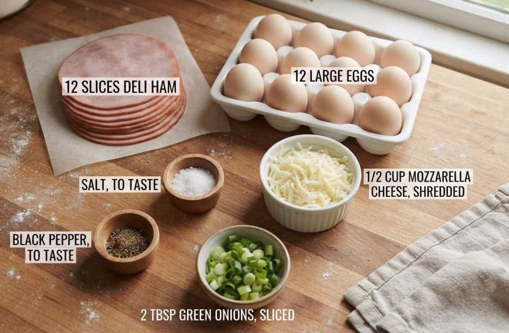 Ham and Cheese Egg Cups Recipe