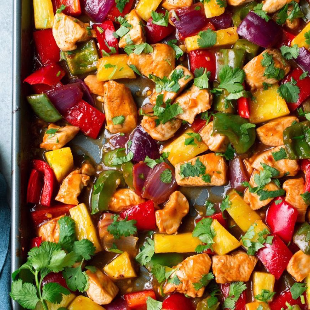 Hawaiian Chicken Sheet Pan