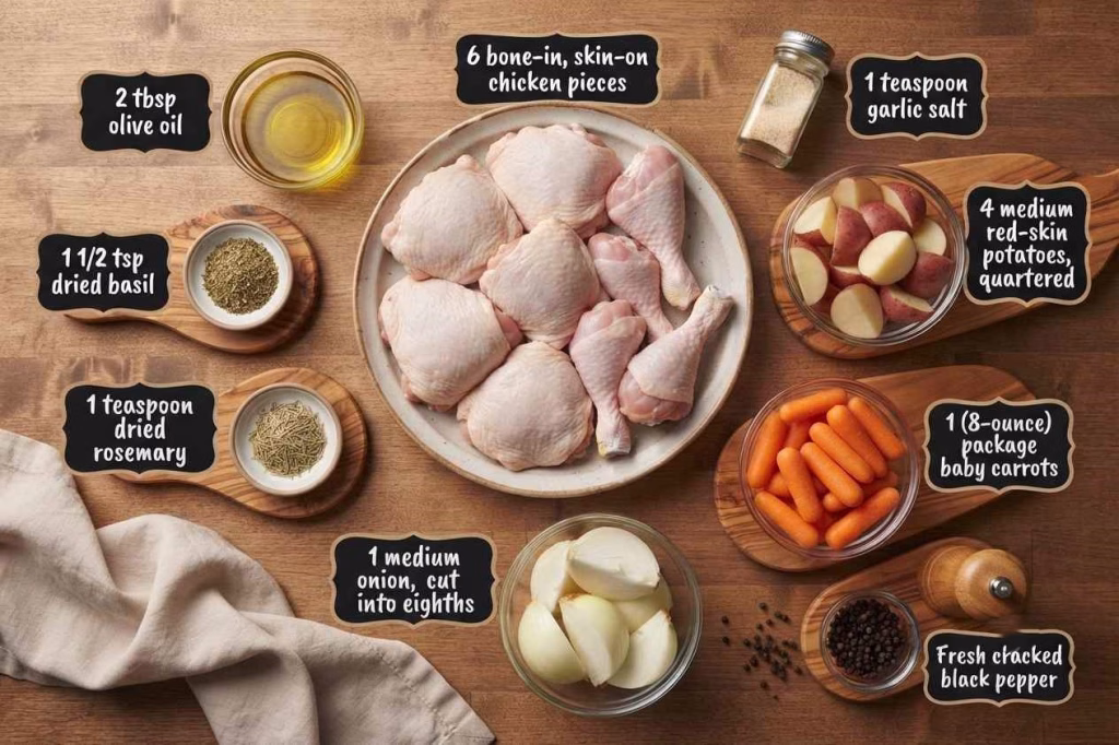 Herb-Glazed Roasted Chicken & Veggie Plate