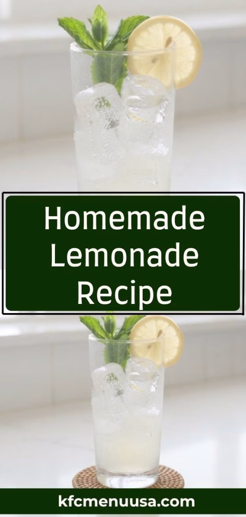 Homemade Lemonade Recipe