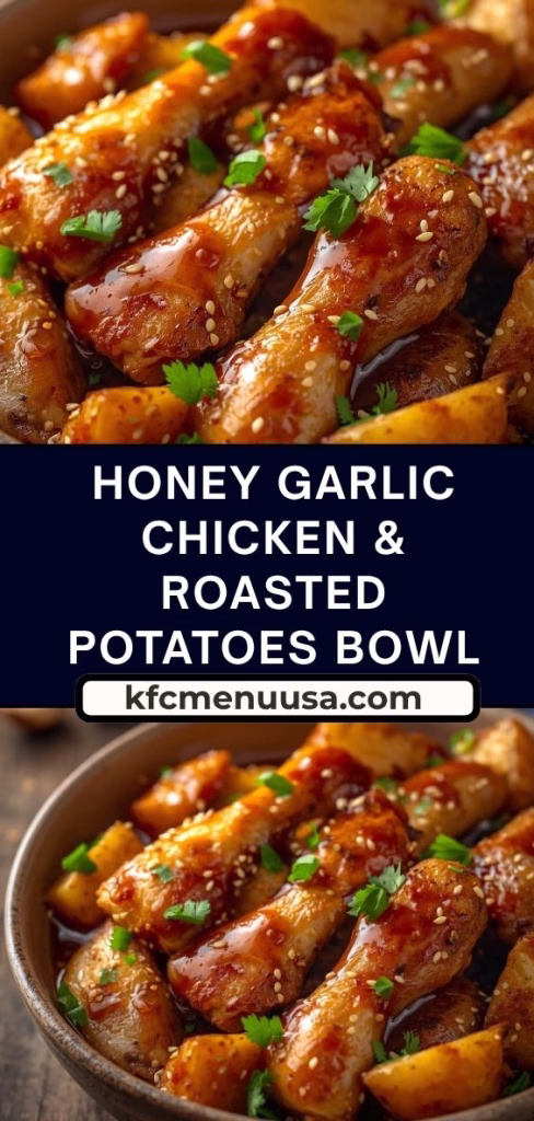 Honey Garlic Chicken & Roasted Potatoes Bowl Recipe