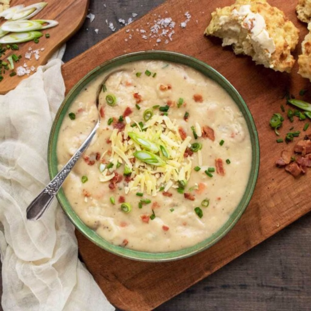 Irish Bacon and Chives Potato Soup Recipe