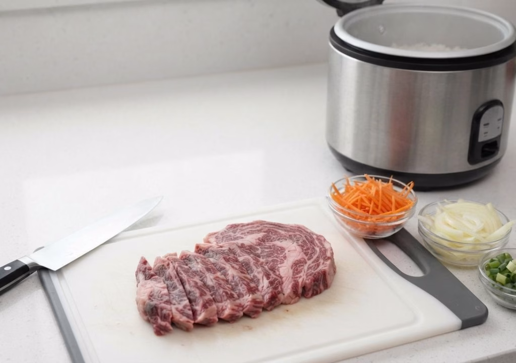 Prep the Steak and Vegetables