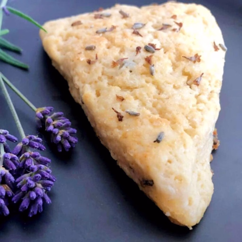 Lavender Sourdough Discard Scones