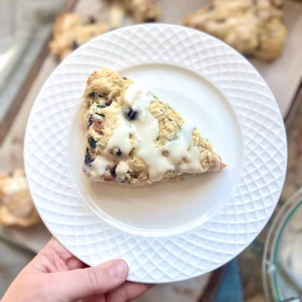 Lemon Blueberry Sourdough Scones