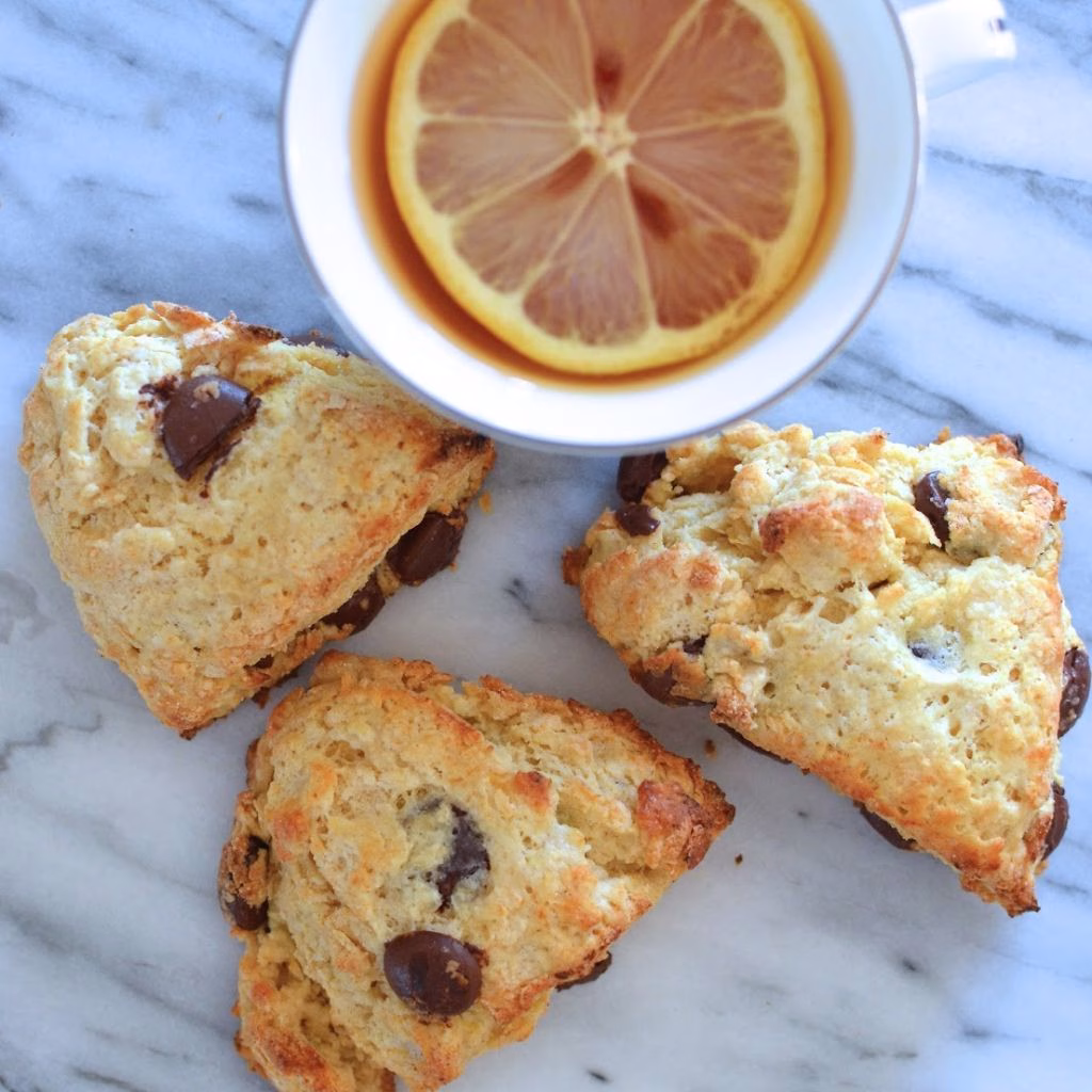 Lemon Chocolate Chip Scones