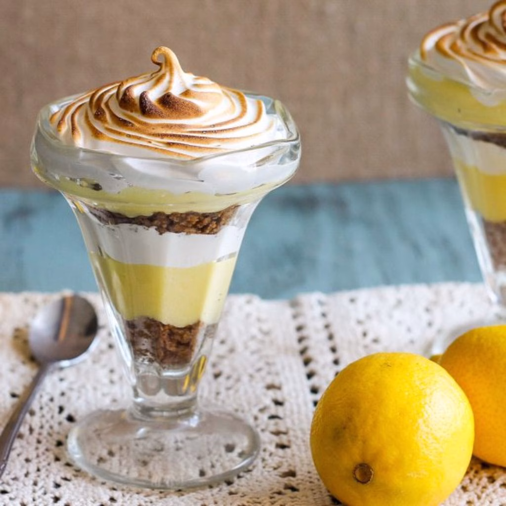 Lemon Meringue Ice Cream Parfait