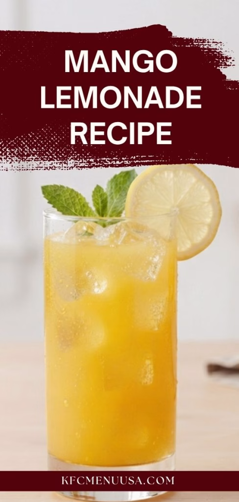 Mango Lemonade Recipe