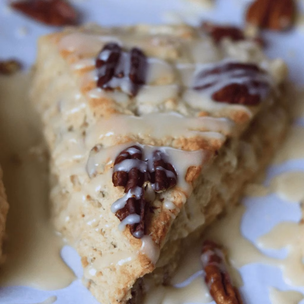 Maple Pecan Sourdough Scones