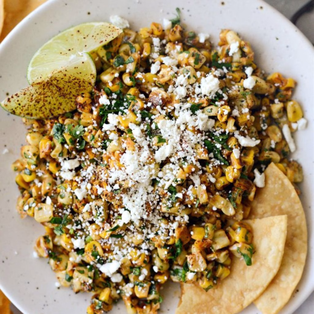 Mexican-Style Corn Salsa with Tortilla Chips