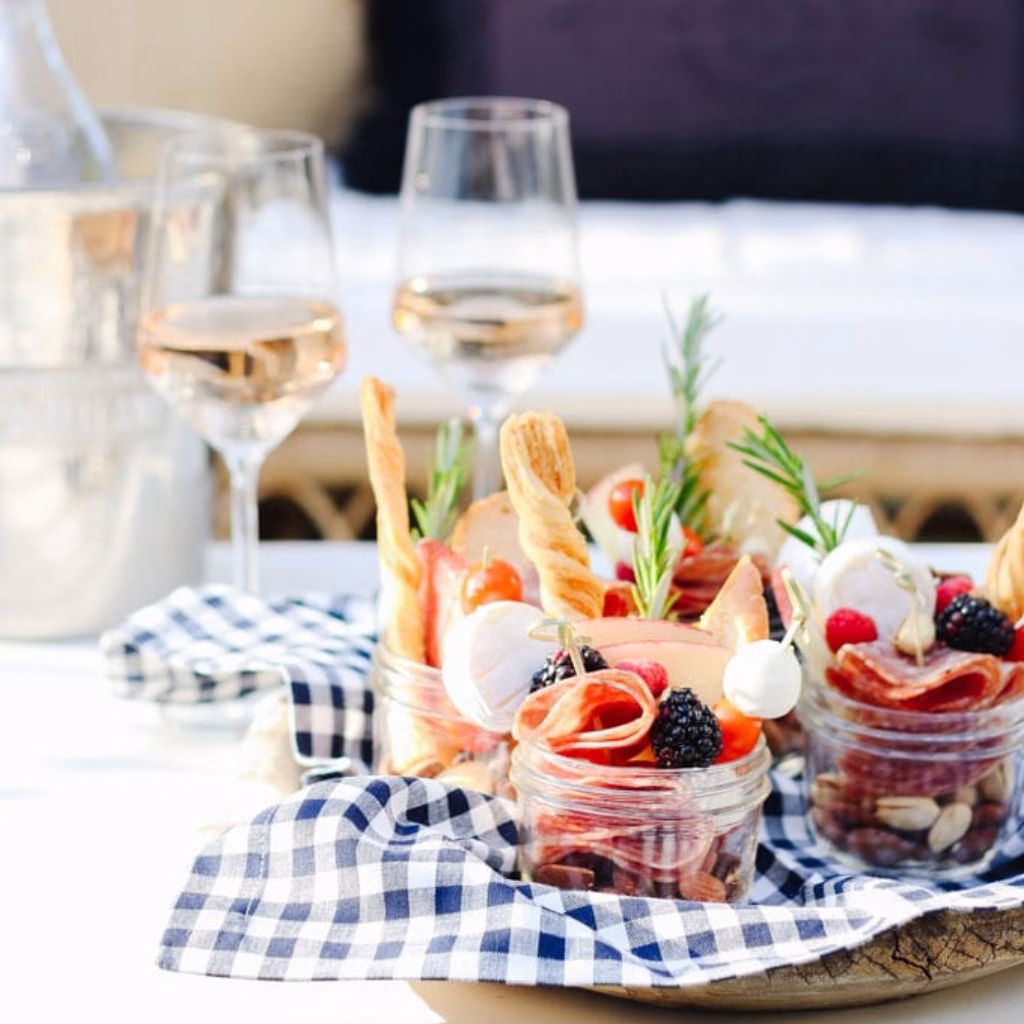 Mini Charcuterie Picnic Jars