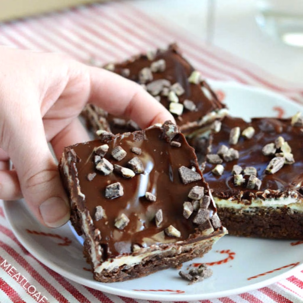 Mint Chocolate Chip Brownies