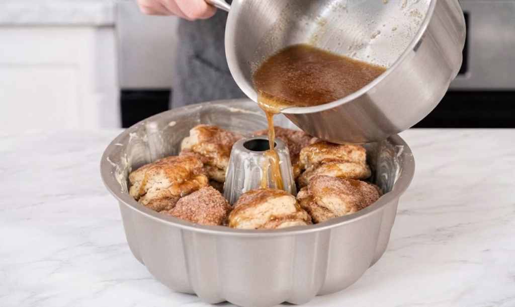 Pour the Syrup Over the Dough