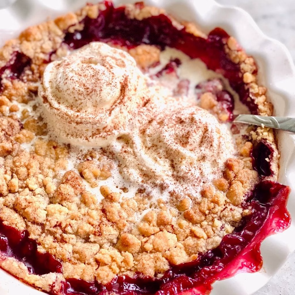 Morello Cherry Crumble
