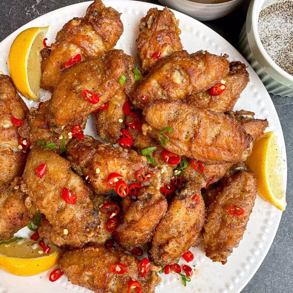 Mouth-Watering Chinese Salt And Pepper Chicken Wings