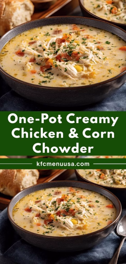 One-Pot Creamy Chicken Corn Chowder