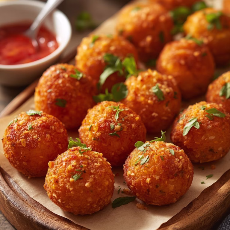 Crispy Parmesan Arancini Balls Recipe