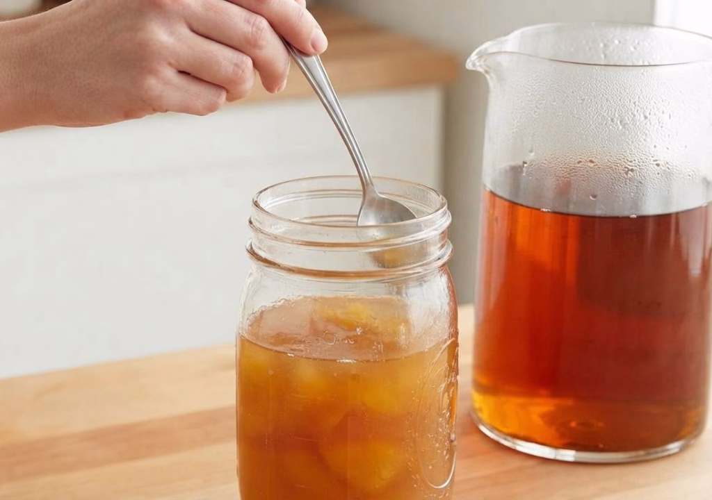 Combine the Tea and Syrup