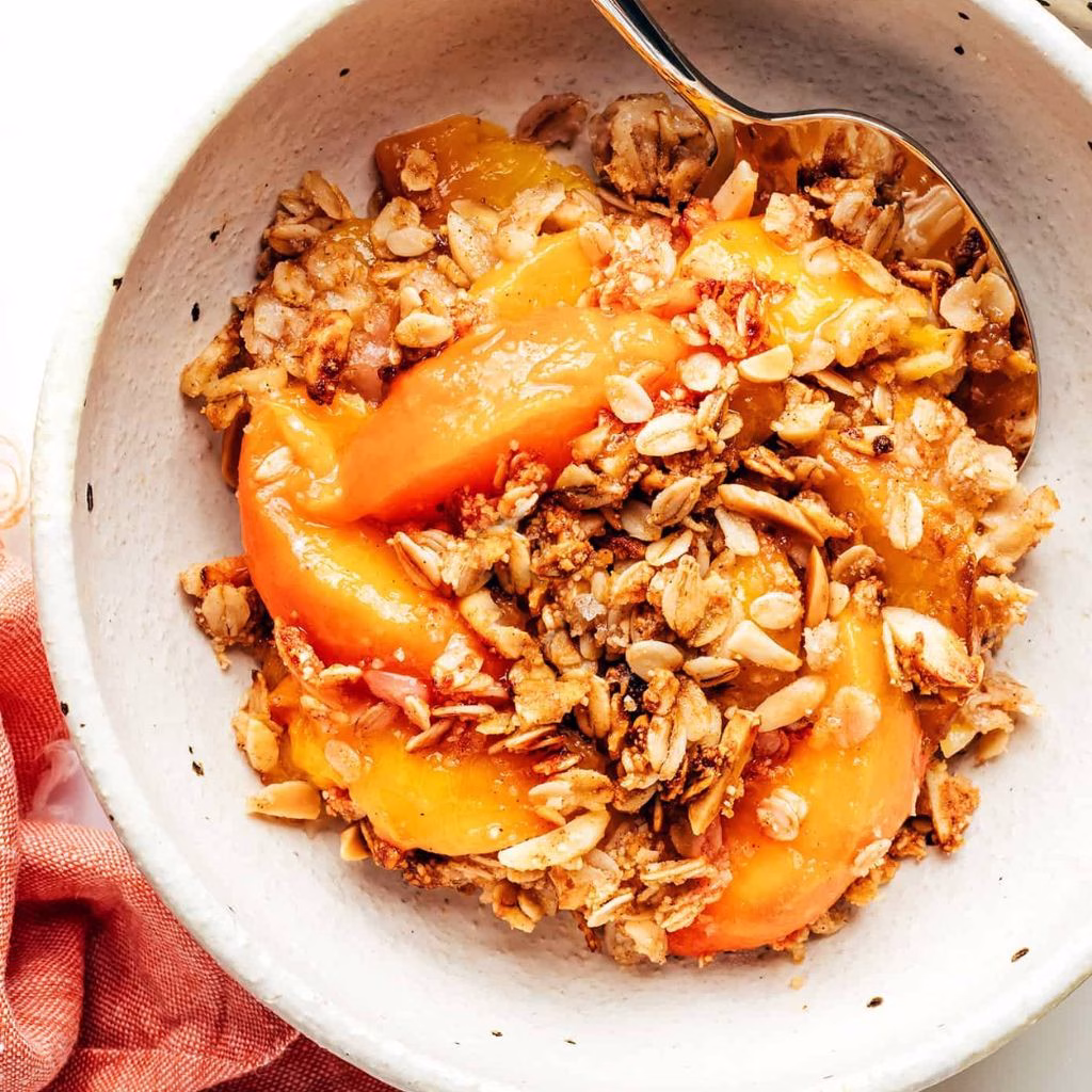 Peach and Ginger Crisp