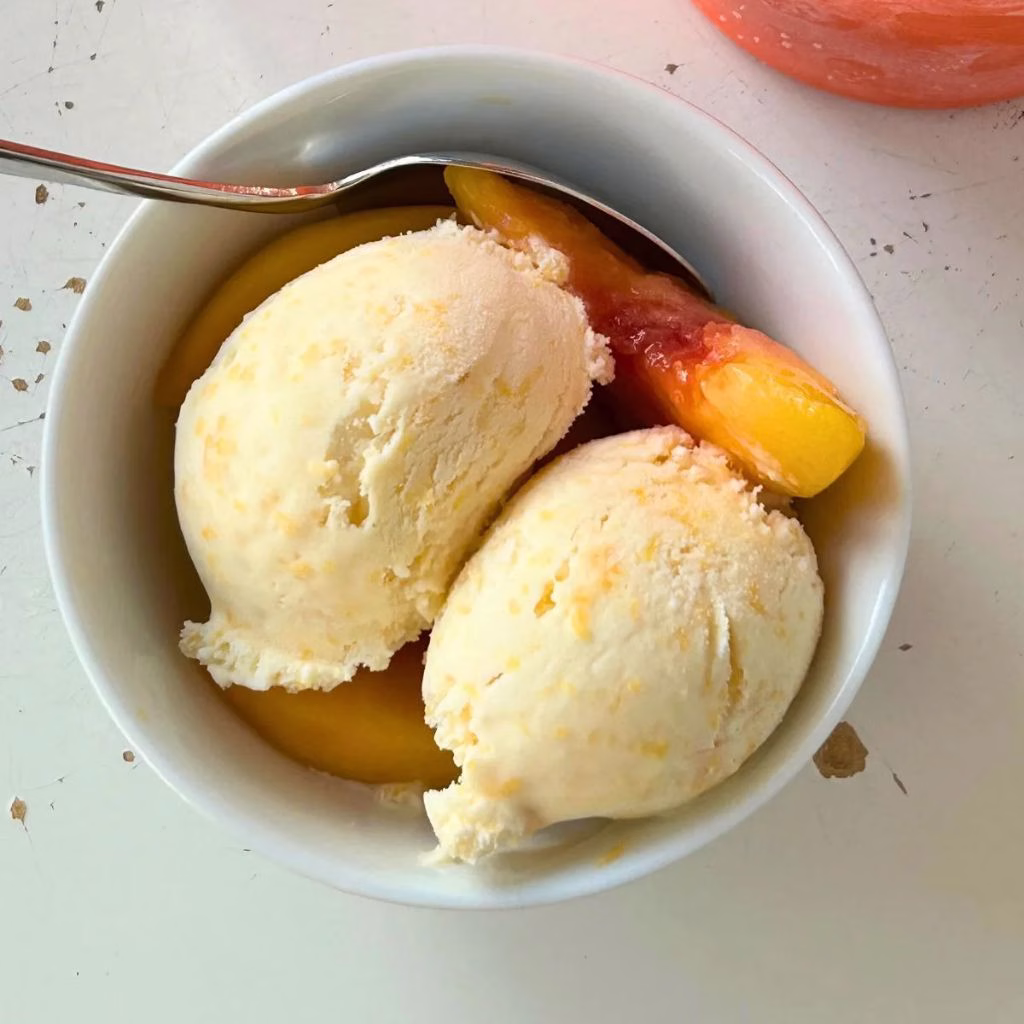 Peaches 'N Cream Ice Cream