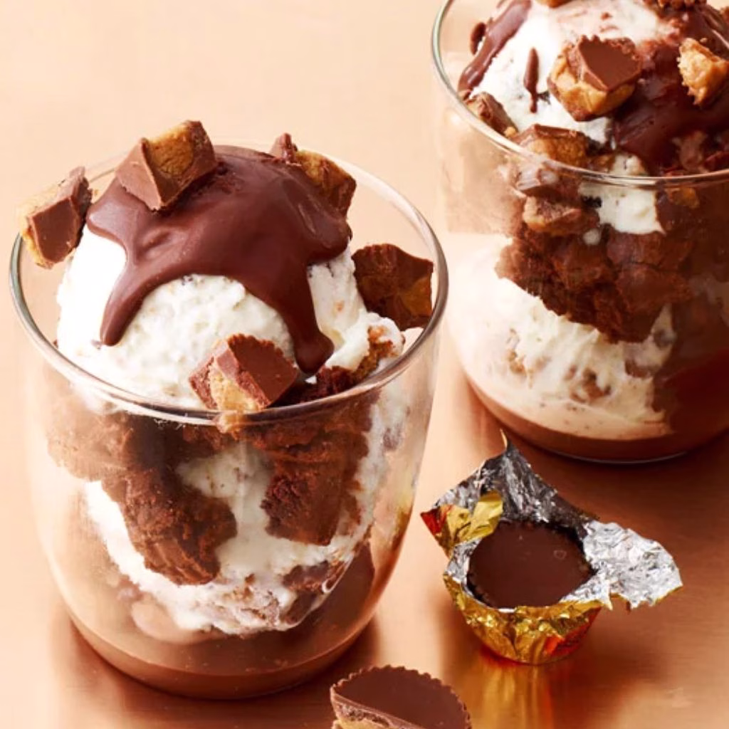 Peanut Butter Cup Ice Cream Parfait