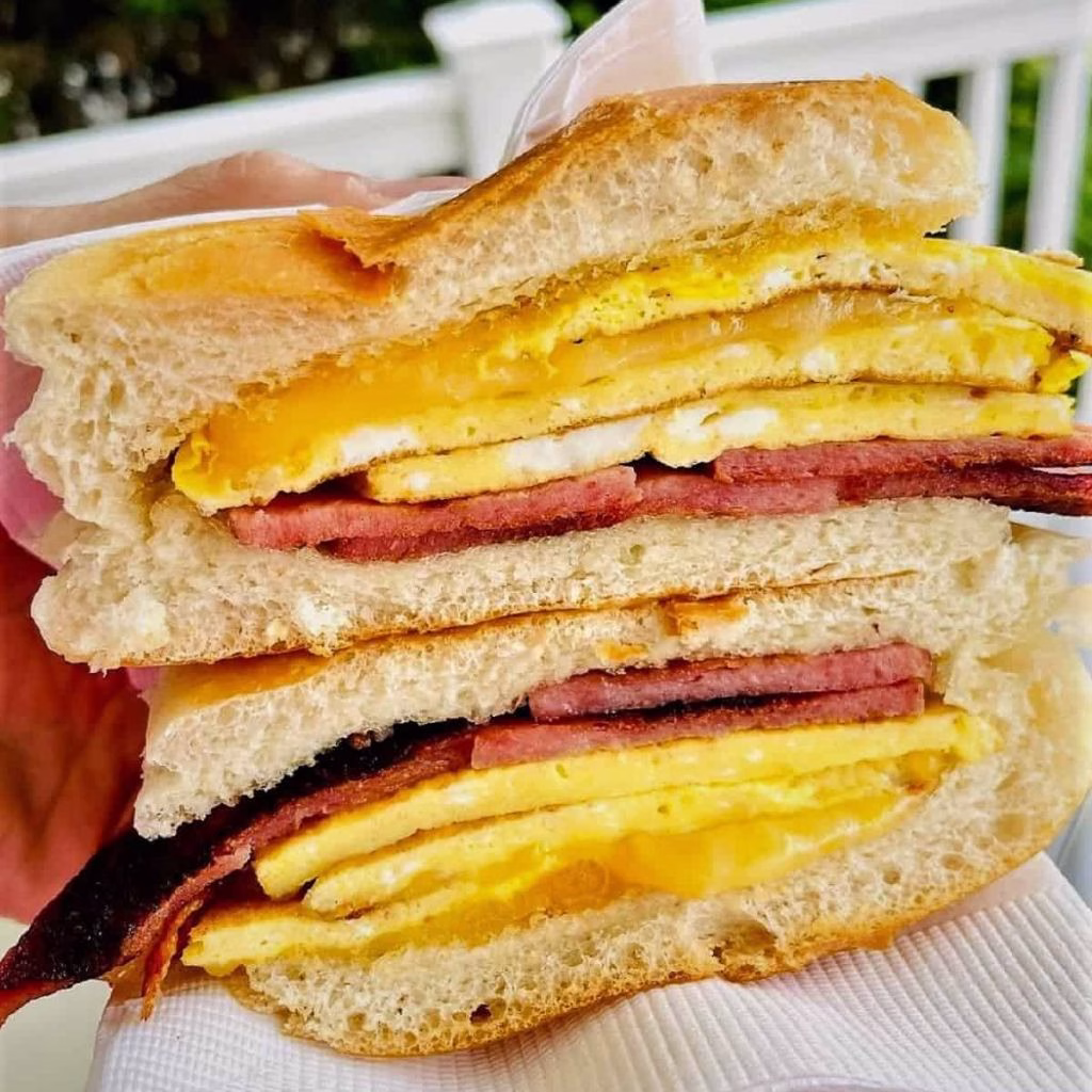 Pork Roll, Egg, and Cheese Breakfast Sandwich