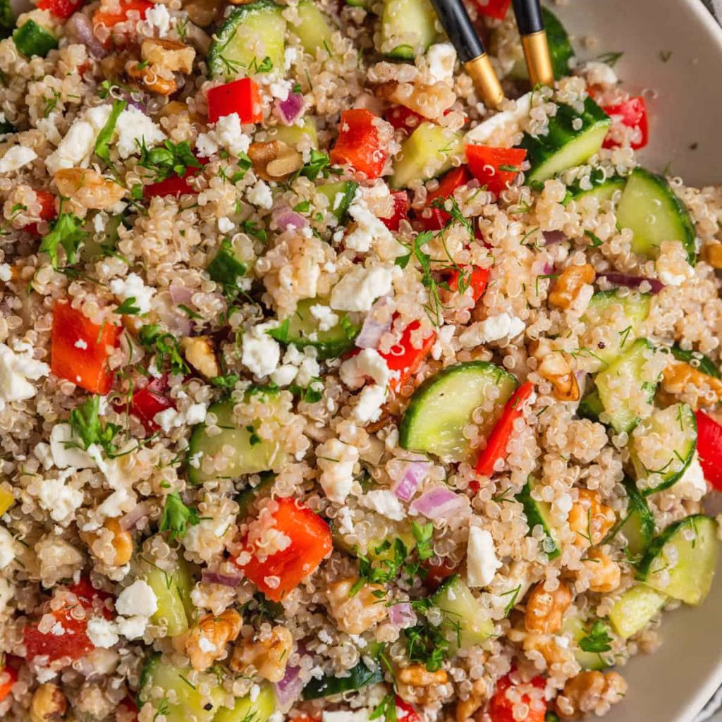 Quinoa Cucumber Feta Salad