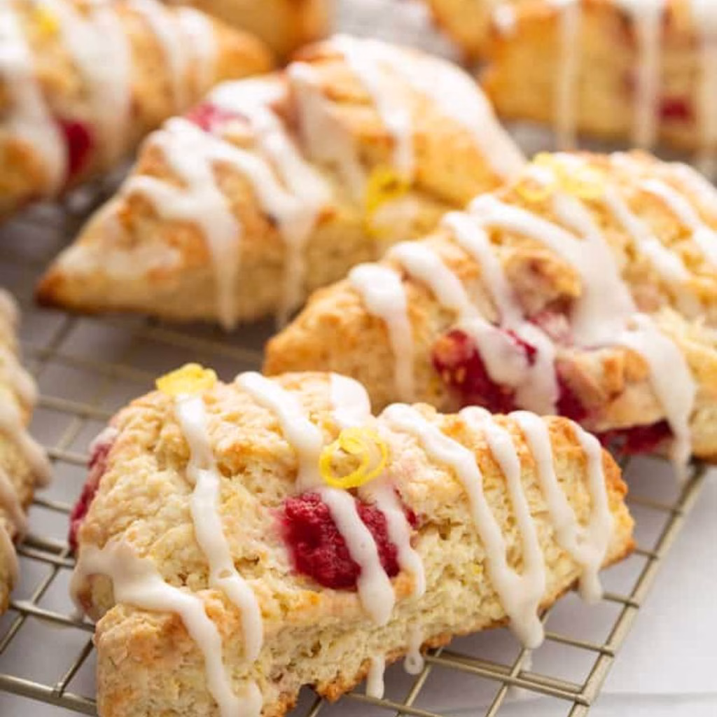 Raspberry Lemon Scones