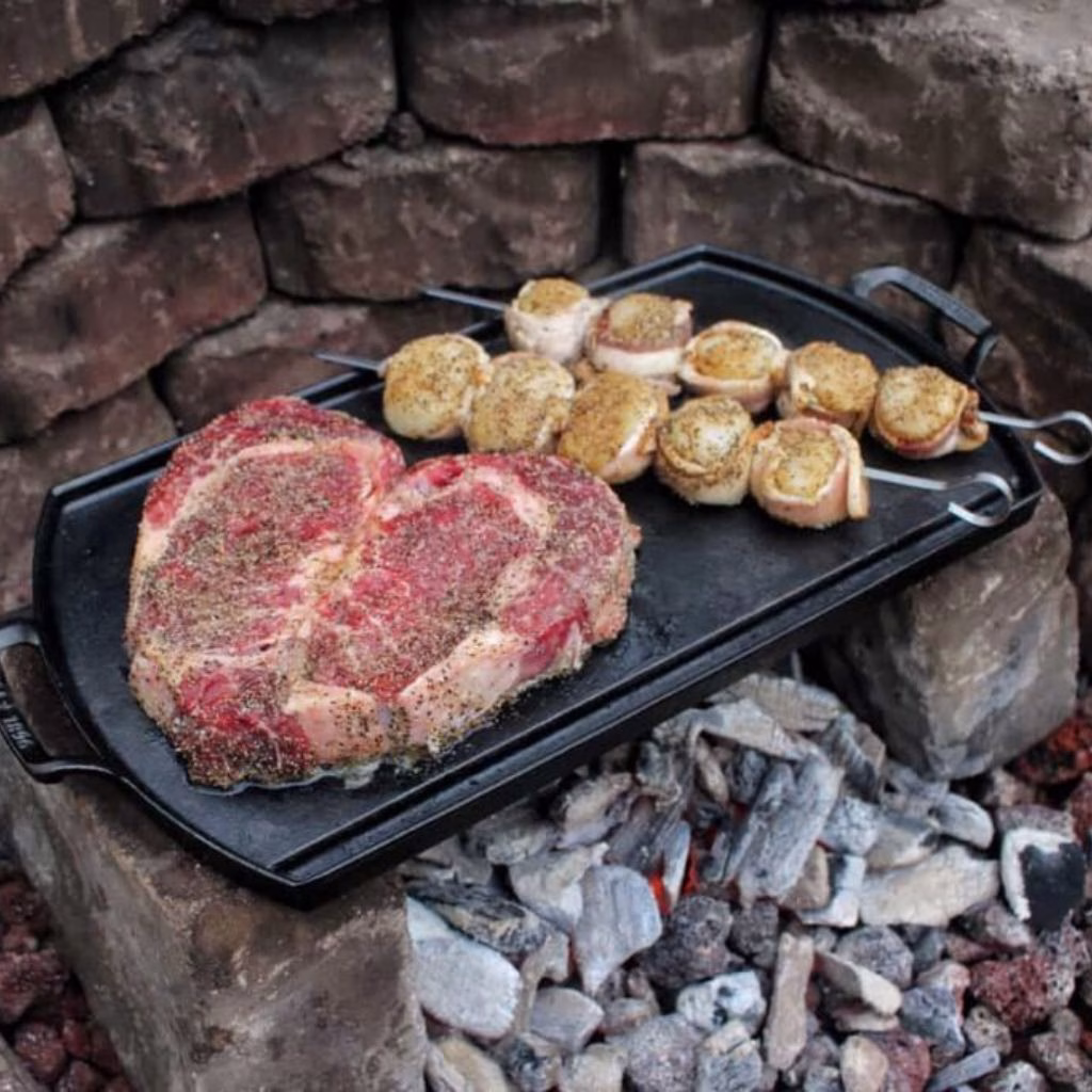 Ribeyes And Bacon-Wrapped Scallops Recipe