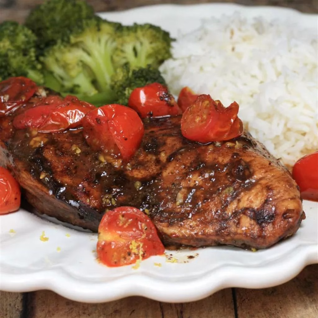 Roasted Cherry Tomato Chicken