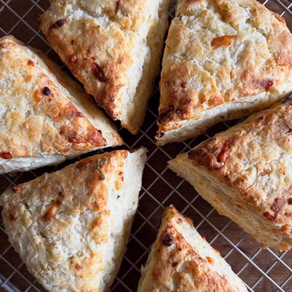 Rosemary, Olive, and Parmesan Scones