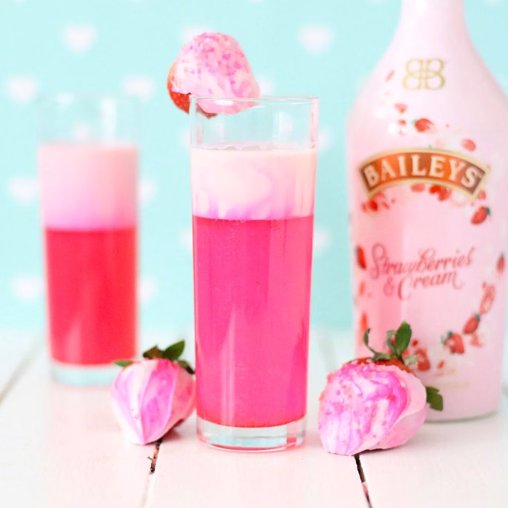 Shimmery Pink Cocktail