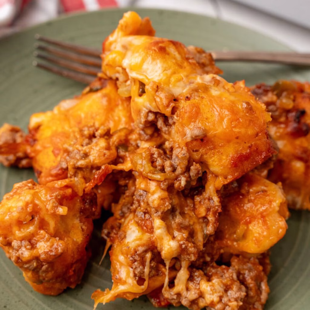 Sloppy Joe Biscuit Casserole