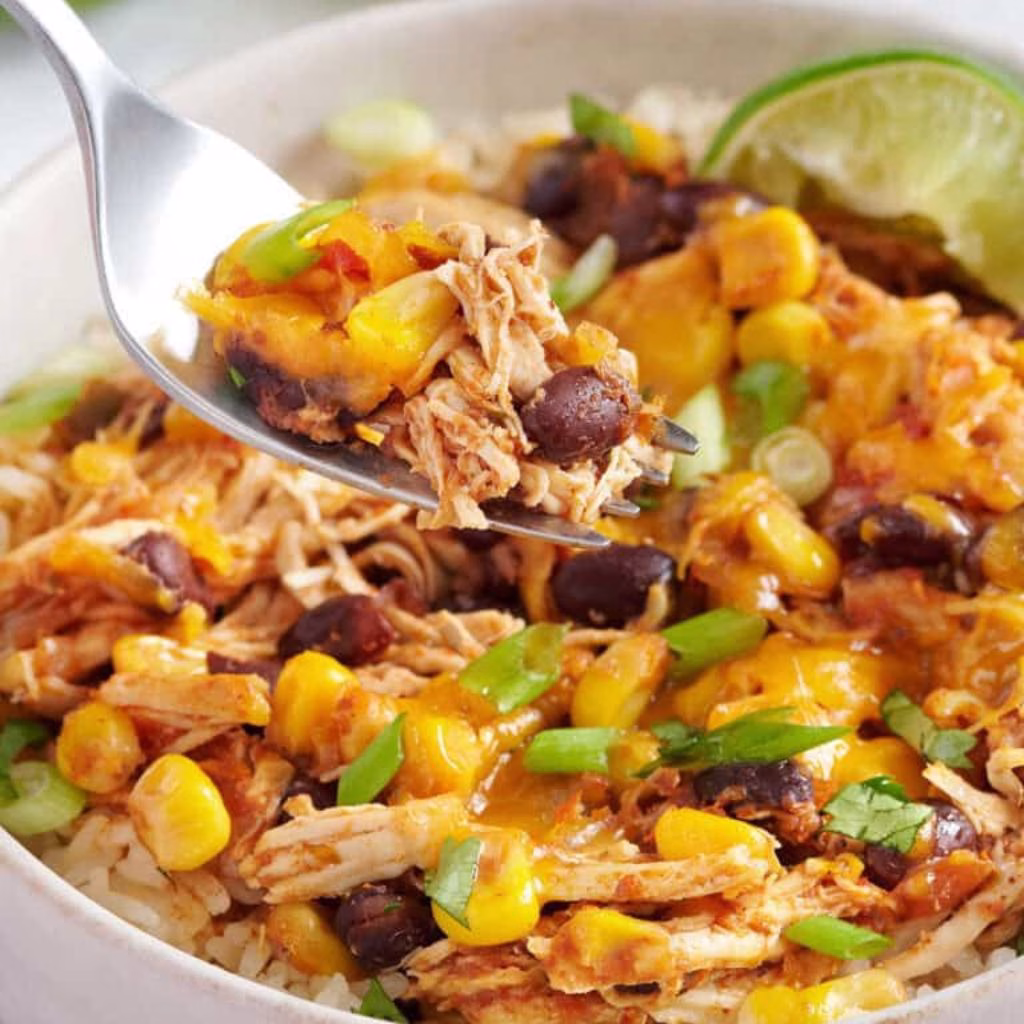 Slow Cooker Chicken Taco Bowls