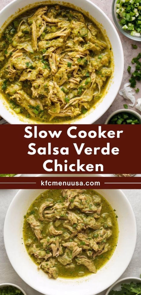 Slow Cooker Salsa Verde Chicken Recipe